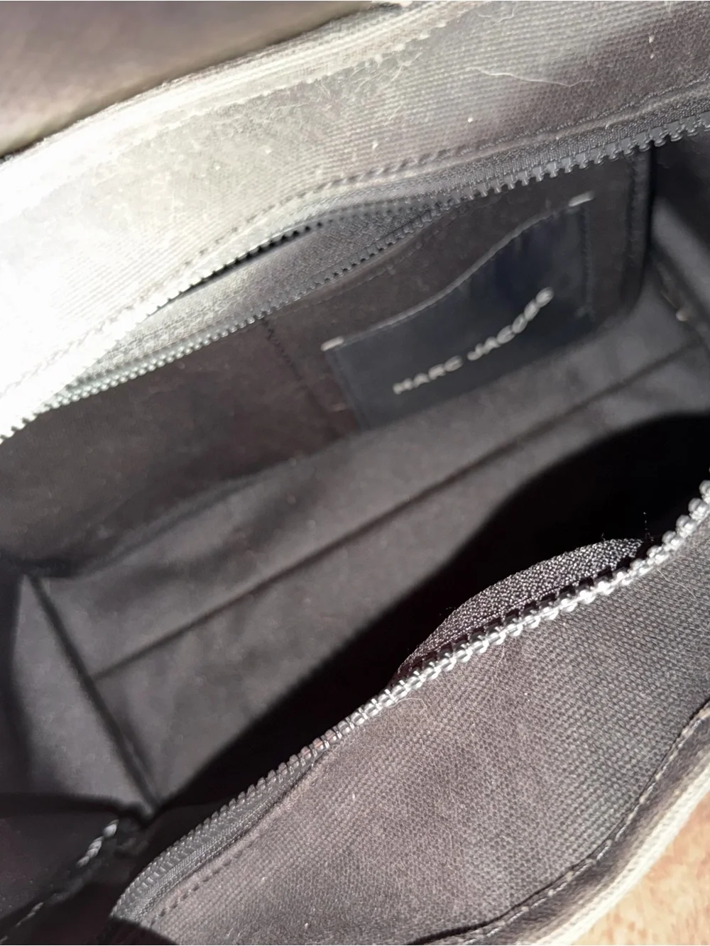 Marc Jacobs Black 'The Tote Bag' Canvas Tote with Removable Strap